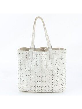 Miu Miu Perforated Leather Tote